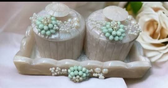 Resin Tray with 2 Dry fruit Jars