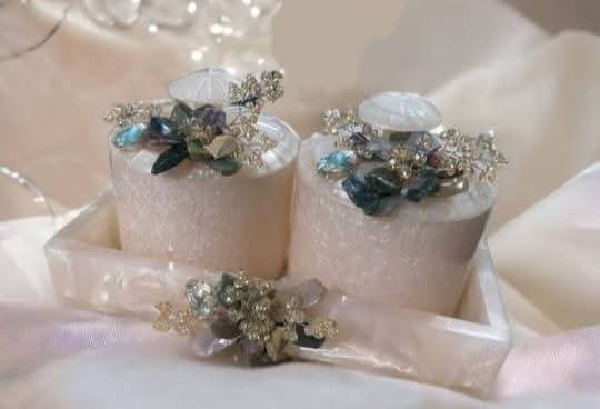 Resin Dry fruit Tray with 2 Jars