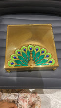 Load image into Gallery viewer, Peacock Dry Fruit Box Silver
