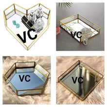 Load image into Gallery viewer, Hexagon Shape Glass Tray ( Bulk Only )
