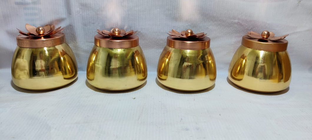 Metal Golden Jars