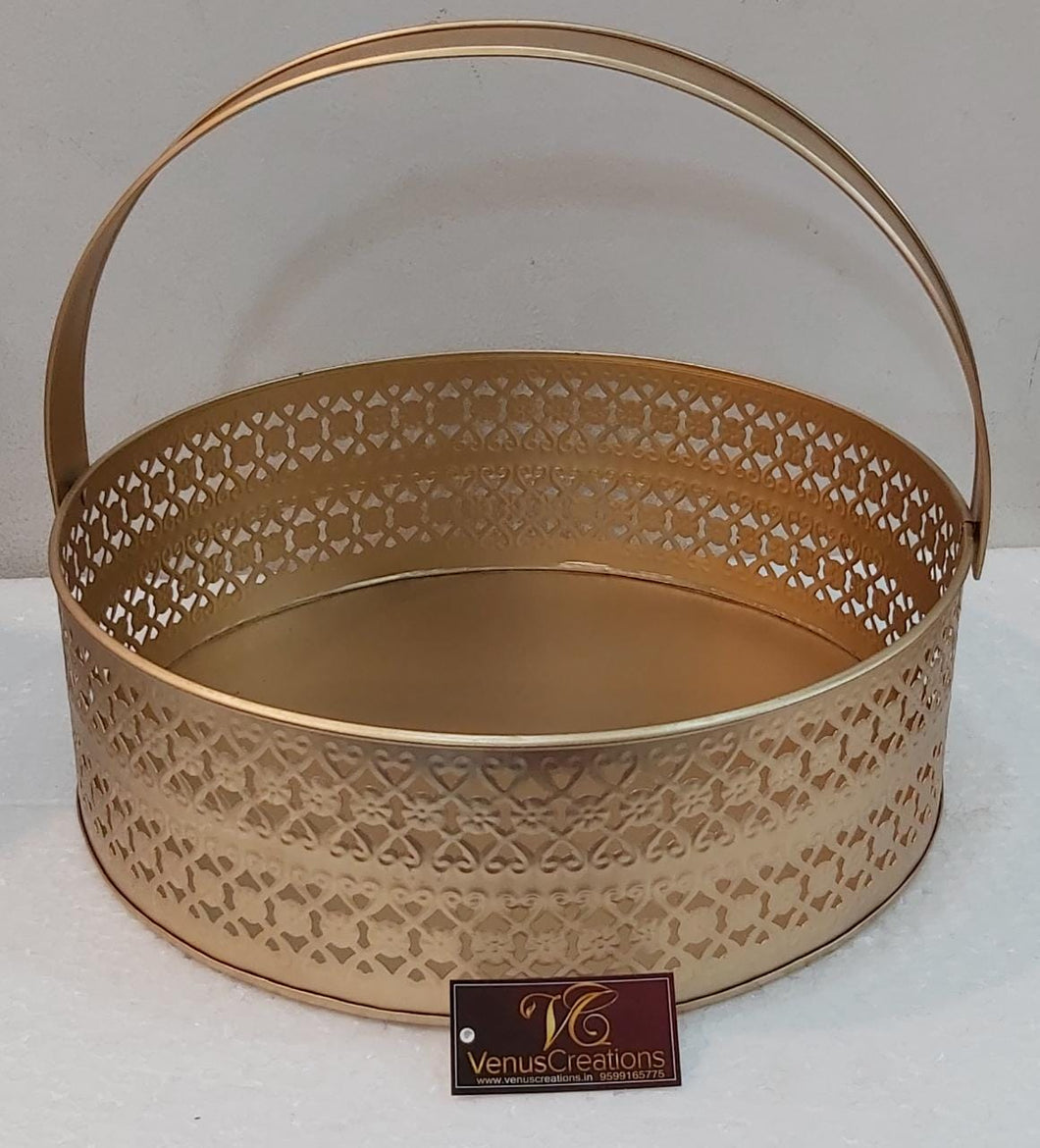 Brass latest design basket 10 inch
