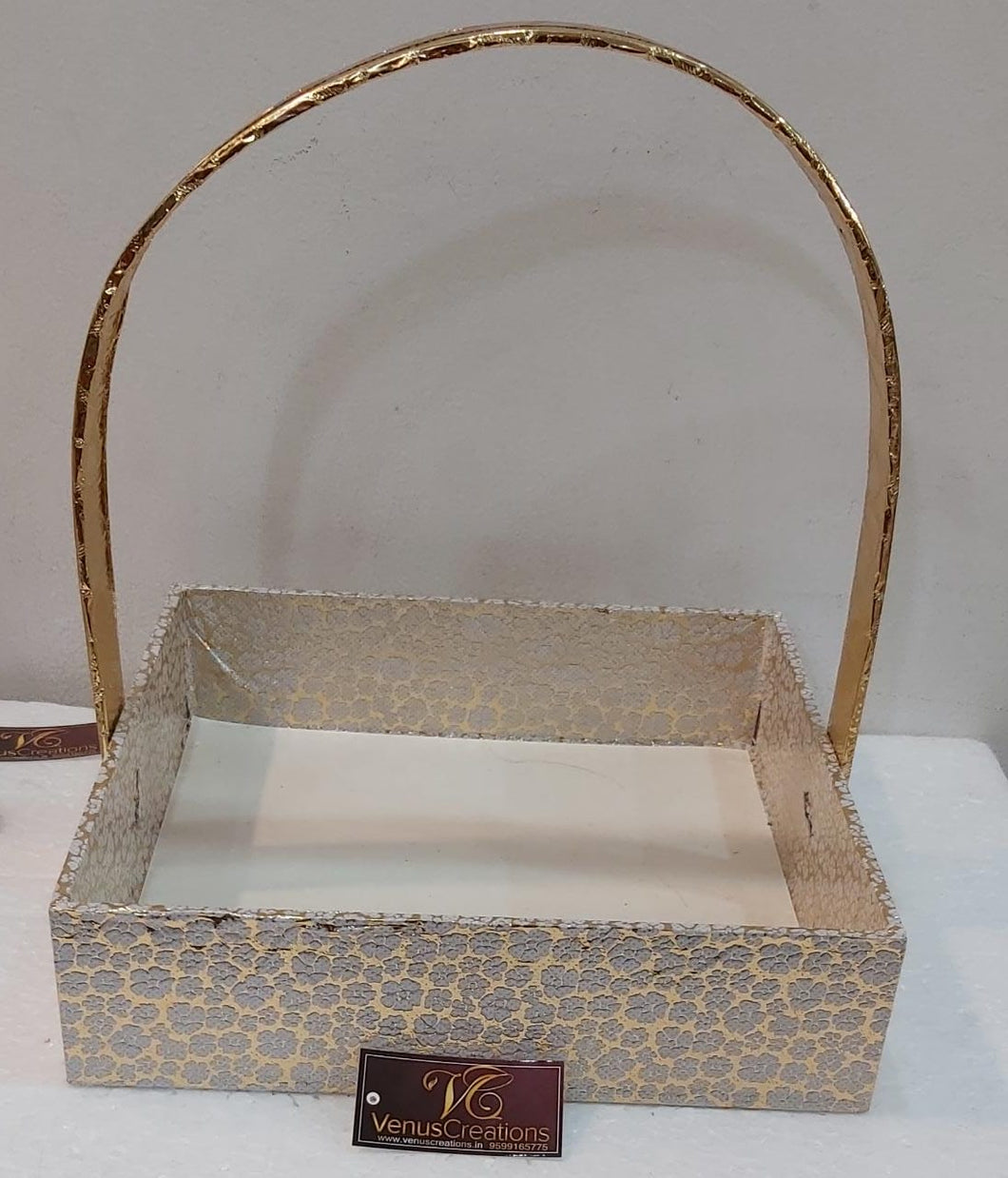 White and Gold royal basket design - 2